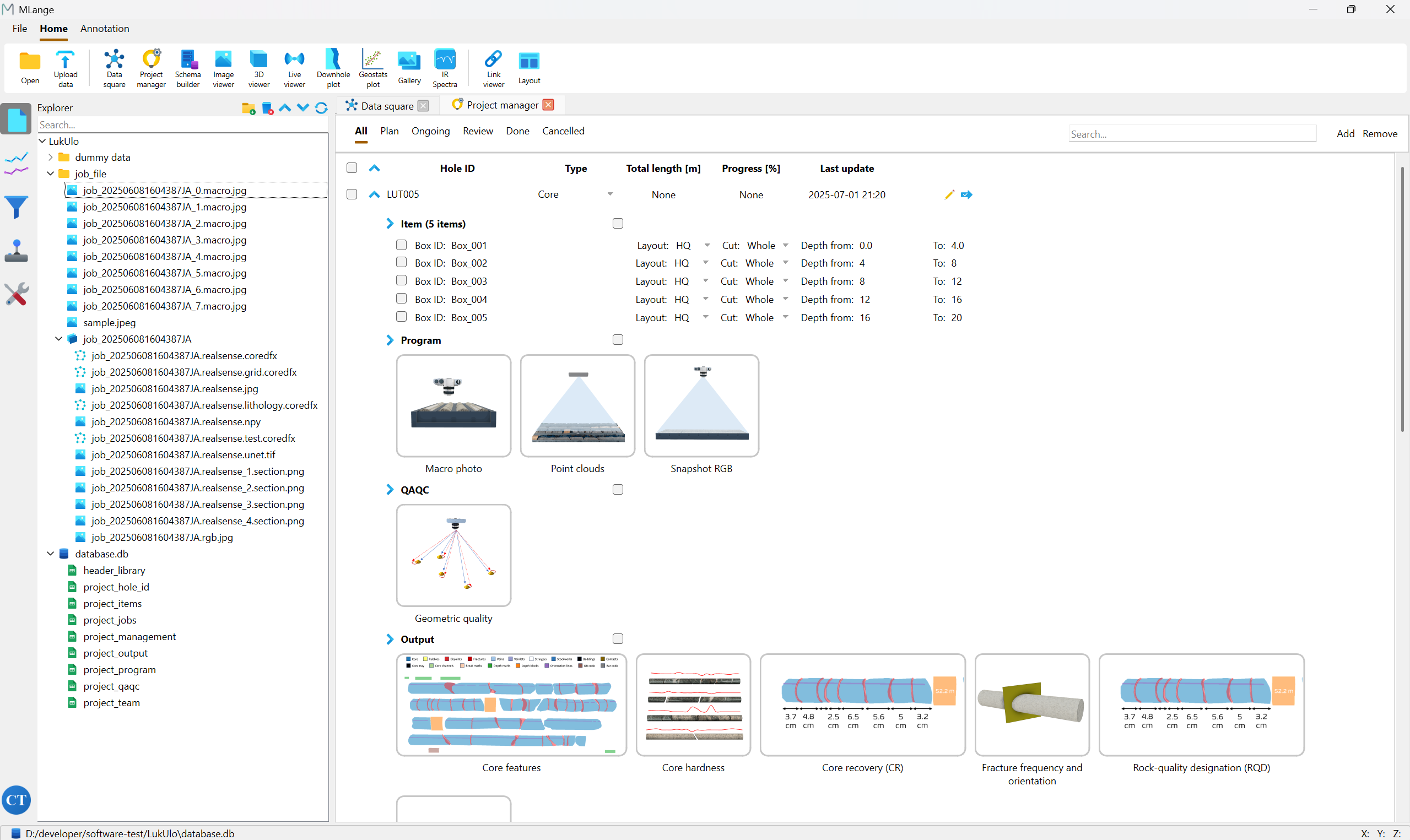Project Planning Screenshot